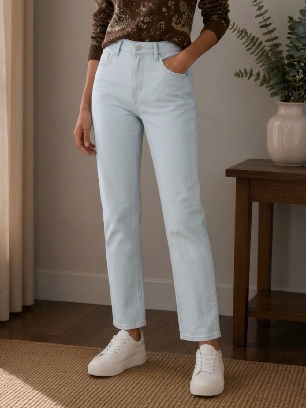 Ted Baker London Cream Denim Jeans